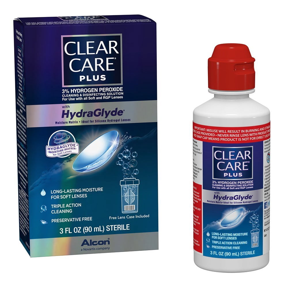 Clear Care Plus Cleaning and Disinfecting Solution, 1 Pack, 3Ounces