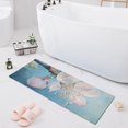 thumbnail image 7 of Flower Blossom Drop Bathroom Rug 39x20 Non Slip Quick Dry Washable Bathroom Mats for Bedroom Living Room Kitchen, 7 of 7