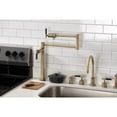 thumbnail image 2 of Kingston Brass KS4703CKL Kaiser Deck Mount Pot Filler Faucet, Antique Brass, 2 of 8