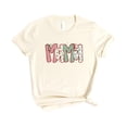 thumbnail image 2 of Mama Ink-Printed Lace Christmas T-Shirt Mom Holiday T-Shirt -Each Saying Sold Separately Natural Shirt Adult X-Large, 2 of 4