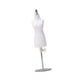 thumbnail image 5 of Maniquí de costura recortado con forma de vestido de muñeca, modelo de mini modista de moda creativa S y base de plata, 5 of 9