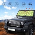 thumbnail image 5 of Kdxio Kiwi Lemon Print Front Windshield Sun Shade,Folding Auto Sunshade for Car Truck SUV-Small, 5 of 7