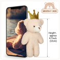 thumbnail image 3 of 18 Pieces Mini Bear Toy 4.7 Inch Stuffed Jointed Bear Doll for Ages 6+ - Crown Style, 3 of 5