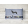 thumbnail image 2 of Carolines Treasures BB8346PW1216 Majorca Shepherd Dog Canvas Fabric Decorative Pillow, Blue, 12H x16W, multicolor, 2 of 3