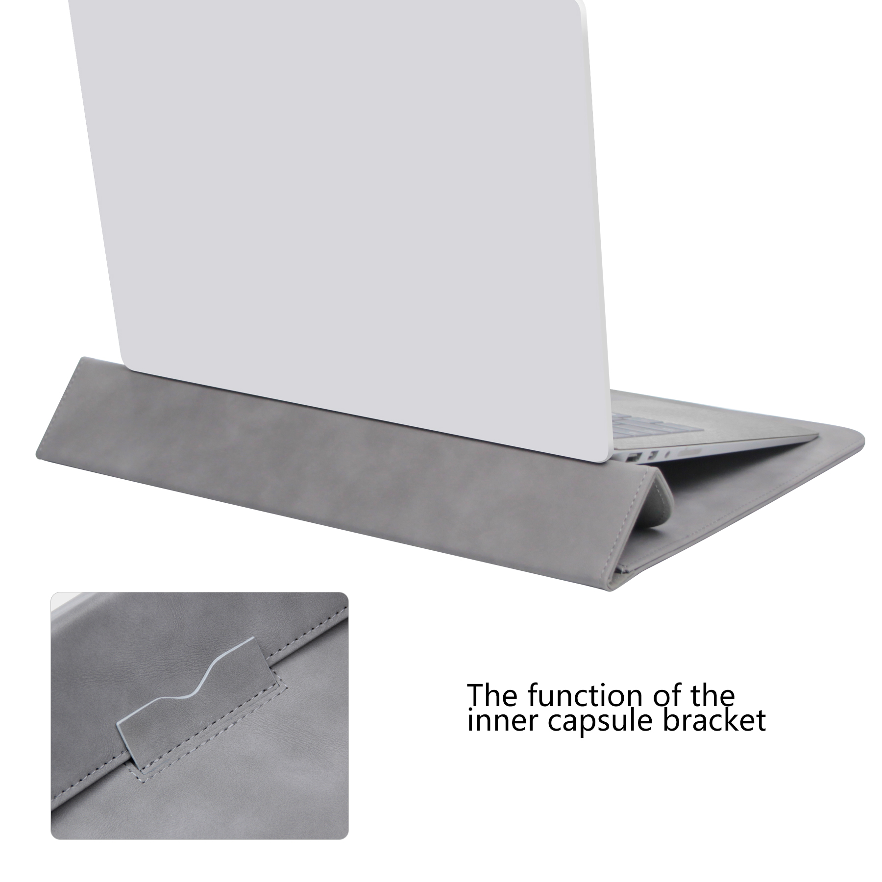 Megoo 14'' Laptop Sleeve Cover Laptop Case with Stand  for MacBook Pro/Air Microsoft Surface Samsung