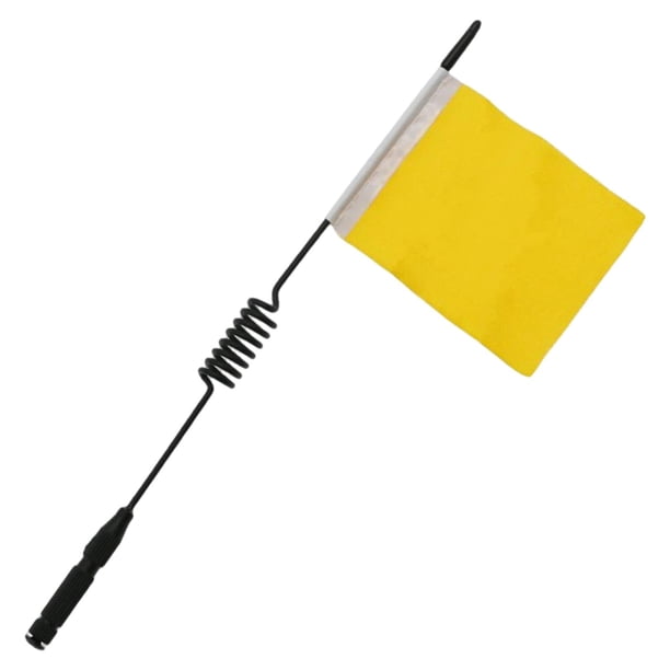 Antena de coche RC con bandera para WPL B14 B14K, modificación de coches, camiones y vehículos. Amarillo