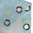 thumbnail image 5 of Ambesonne Pale Blue Grommet Curtain, Clouds and Sun, 50" x 54", Pale Blue Yellow, 5 of 6