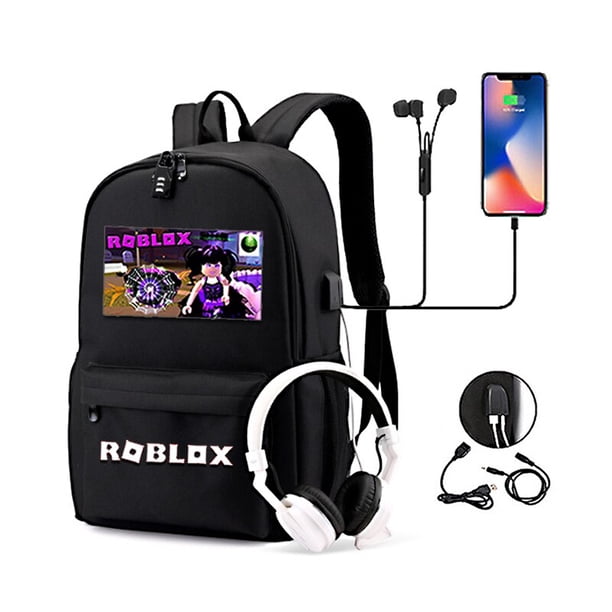 Mochila escolar para adolescentes, morral antirrobo de color sólido con USB para mujer, morral de estudiante de lona para niño y niña
