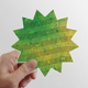 thumbnail image 1 of Musica de múltiples 5-le personal Verde Calcomanías solares de vinilo, 1 of 3