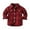 Red, variant on Godderr Kids Baby Boys Girls Brushed Plaid Shirt Jacket Casual Lapel Long Sleeve Single Breasted Jacket Cardigan with Pockets Fall Winter Tops for Toddler 6 Months-12 Years