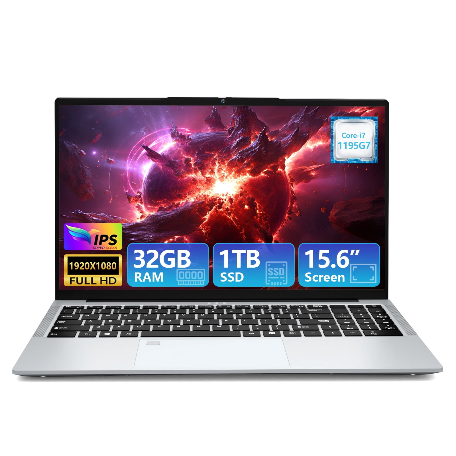 Kuu Laptop Kuu Gaming: Intel I7, 32gb Ram, 1tb Ssd, Pantalla Fhd De 15.6'', Teclado Retroiluminado, Windows 11