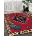 thumbnail image 3 of Ahgly Company Machine Washable Indoor Rectangle Traditional Red Area Rugs, 2' x 3', 3 of 7