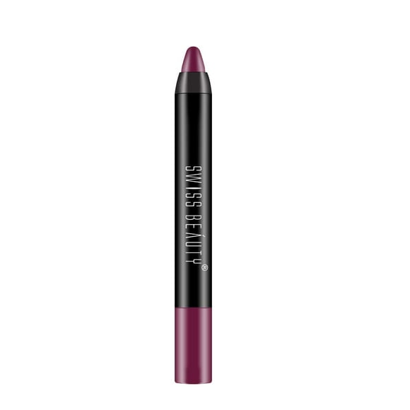 2x Swiss Beauty 12 Hrs. Stay Matte Lip Crayon, Burgundy, 3gm Each