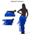 thumbnail image 6 of Belly Dance Hip Scarf Egypt Style Belt Skirt Latin Dance Tassel Wave Skirt for Outfit,1,1,1,One Size,Red, 6 of 6