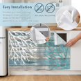 thumbnail image 4 of Coastal Corals Cabinet Curtains 28"x51" Sink Skirt for Bathroom Kitchen, Turquoise White Ocean Life Distressed Wood Self Stick Adhesive Under Desk Covers Tall Laundry Cabinet Storage Organizer, 4 of 8