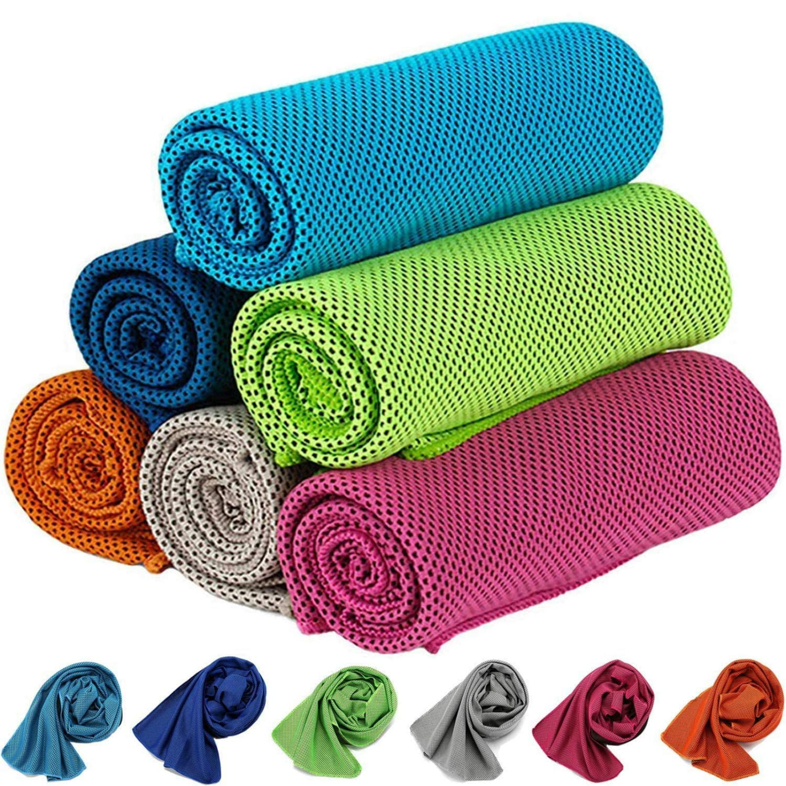 Microfiber Towel Green Cooling Towel Ice Sports Towel 