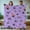 40x30inch（102cmx76cm）, variant on 1pc Ultra-Soft Flannel Halloween Spider Web & Spiders Blanket - Purple & Black Gothic Bedspread with Cute/Creepy White Dots, Cobweb Pattern & s, All-Season Couch Sofa Throw, Easy-Care Cozy Bedding