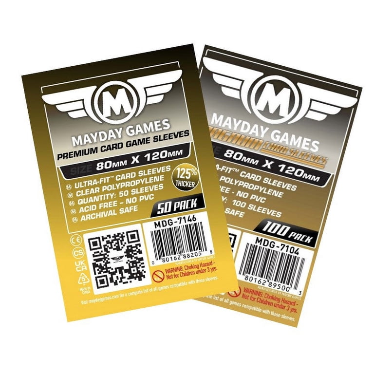 80x120mm card sleeves Sultan Supply Premium Card Sleeves: 80 x 120 mm Diamond (100 microns)   Gaming Library