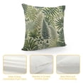 thumbnail image 4 of COMIO Green Leaves Throw Pillow Cover Herbs Fern Botanical Foliage Vegetation Nature Seeded Twig Luxury Pillow Case Decorative Men Women Boy Girl Room Cushion Cover for Home Couch Bed, 4 of 5
