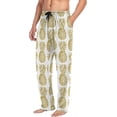 thumbnail image 4 of GZHJMY Men's Leopard Bananas and Pineapples Sleep Pajama Pant, Soft and Comfortable Lounge Sleep Bottoms with Pockets, Men's Sleepwear with Custom Print, Medium, 4 of 7