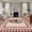 Red, variant on Round Rugs 5Ft, Farmhouse Round Area Rug Washable Indoor Throw Carpet, Country Star Berry Plaid Lodge Grey Brown Soft Non Slip Circle Rug for Cabinet Bathroom Home Decor Aesthetic