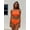 Orange, variant on Fashionable and sexy pearl shell pattern bikini set for soaking in hot springs, relaxing vacation, beach two-piece set for women