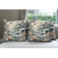 thumbnail image 2 of Ambesonne Abstract Nature Throw Pillow Cover Pack of 4, Blooming Forest, 4 Pcs-36" x 16", Blush Dark Slate Blue, 2 of 5