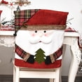 thumbnail image 4 of Funda de silla de dibujos animados de Navidad Funda de asiento linda Decoración de año nuevo para el hogar (Papá Noel), 4 of 5