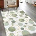 thumbnail image 3 of Sage Green Polka Dots 3'x5' Washable Rug, Modern Abstract Art Non-Slip Area Rugs for Entryway Kitchen Classroom, StainResistant Dorm Throw Carpet, Low Pile Soft Indoor Floor Mat Geometric, 3 of 9