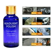 30ml Car Headlight Restoration Liquid Car Headlight Lamp Scratch Restoration Polish Repair Liquid Tool Kit, 2Pcs
