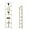 Gold Frame & Transparent Shelf, variant on Foldable 4 Tier Corner Shelf, Corner Plant Stand with Black Metal Frame and Transparent Tempered Glass Shelves, Corner Display Rack Multipurpose Shelving Unit for Living Room, Bedroom, Bathroom