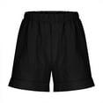 thumbnail image 7 of CYRBOKO Girls Shorts, Elastic Waist Summer Loose Fit Comfy Bottoms with Pockets Black Size 5-6 T, 7 of 7