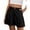 Black, variant on Womens Shorts Casual Summer Elastic High Waist Zipper Button Tailored Shorts Pleated Beach Vacation Outfits