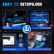 Topdon AD800BT Wireless OBD2 Scanner - 28+ Service Resets, Lifetime Updates, Full System Diagnostic Tool for Cars, Trucks & SUVs