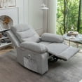 thumbnail image 3 of Kadyn Power Recliner Chair with Adjustable Massage Function, Recliner Chair with Heating System for Living Room, Light Gray, 3 of 11