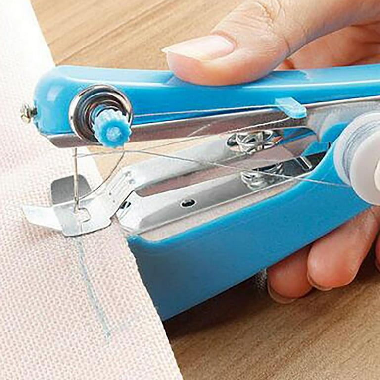 Handheld Sewing Machine Manual Sewing Machine Portable Stapler Mini Sewer Machine  Hand Stitcher Sewing Machine Handy Needlework Tool for DIY Crafts Home  Travel Use - Walmart.com