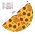 thumbnail image 2 of KLL 48" Christmas Tree Skirt Yellow Leopard Print Sunflower Xmas Tree Skirts Mat for New Year Xmas Holiday Party Indoor Outdoor Home Decoration, 2 of 5