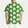 thumbnail image 6 of Fgvctg St. Patrick's Dayscrubs for Men Cute Shamrock Printed V Neck Short Sleeve Top Scrubs Stretchy Work Medical T Shirts Loose Scrub Nursing Uniforms Workwear Shirts with Pockets Light Green 5XL, 6 of 6