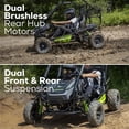 thumbnail image 3 of Greenworks 60V 2-Seat Electric Youth Go-Kart with (2) 5Ah Batteries and Dual Port Charger, 3 of 8