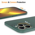 thumbnail image 4 of JETech Upgraded Slim (0.85 mm Thin) Case for iPhone 13 Pro Max 6.7-Inch, Camera Lens Cover Full Protection, Ultra Thin Lightweight Matte Hard PC, Support Wireless Charging (Midnight Green), 4 of 7