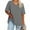 Gray B, variant on Horkkom Short Sleeve Shirts for Women V Neck Solid Color Plus Size Tops Soft Comfy Loose Casual Tops White L