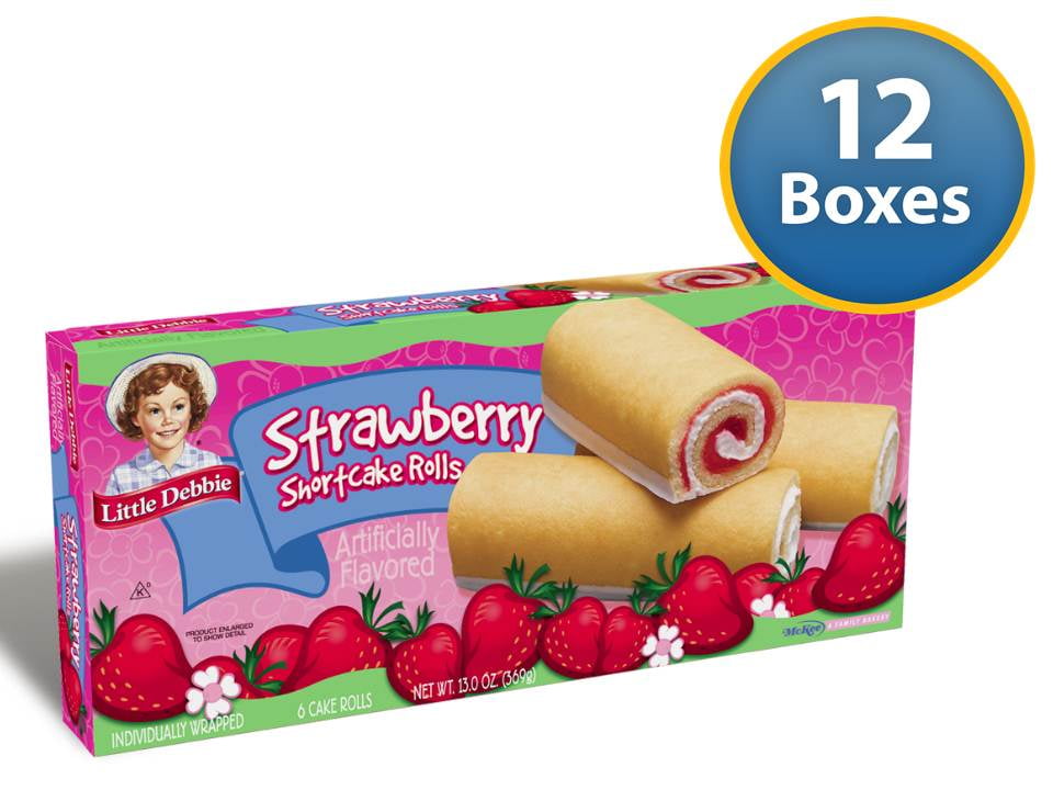 Little Debbie Snacks Strawberry Shortcake Rolls, 6Count Box (Pack of