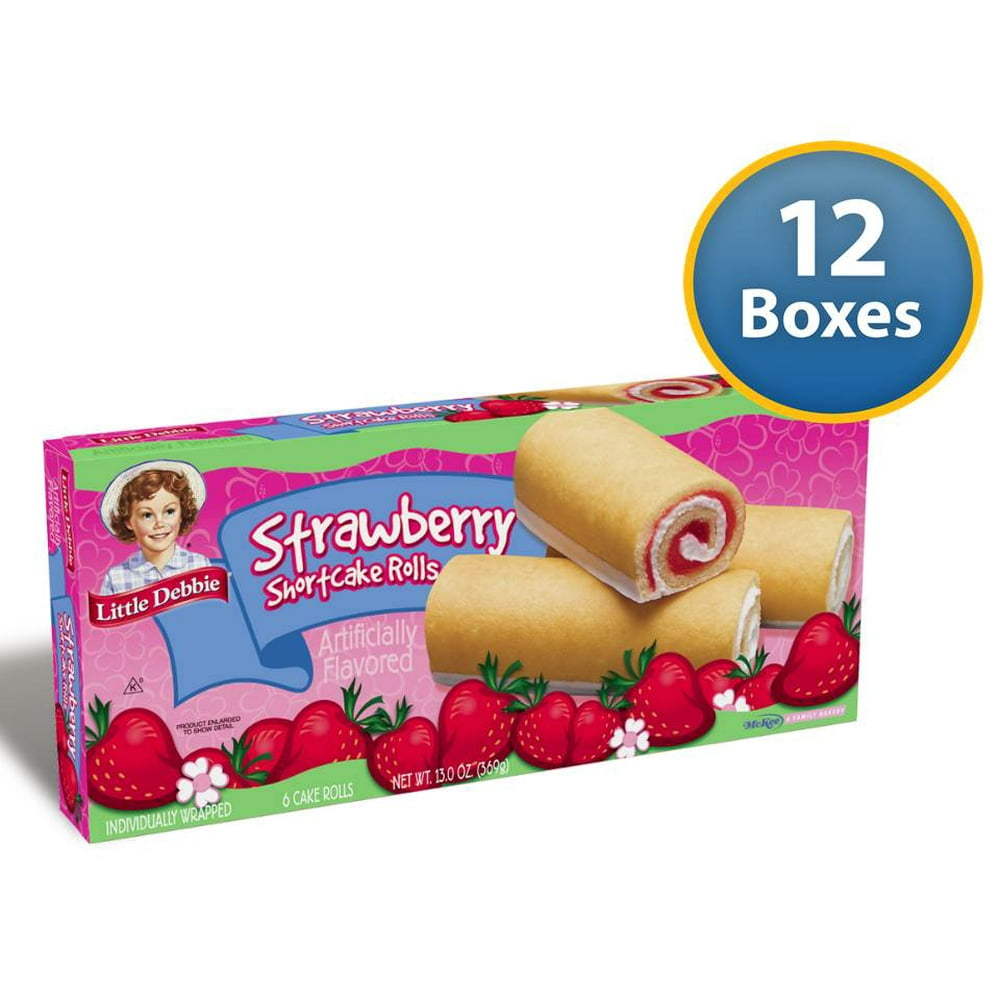 Little Debbie Snacks Strawberry Shortcake Rolls, 6Count Box (Pack of