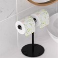 thumbnail image 3 of Soporte para toallero, toallero en forma de L, barra de toalla independiente estable, soporte de aro para toalla para baño, 3 of 5