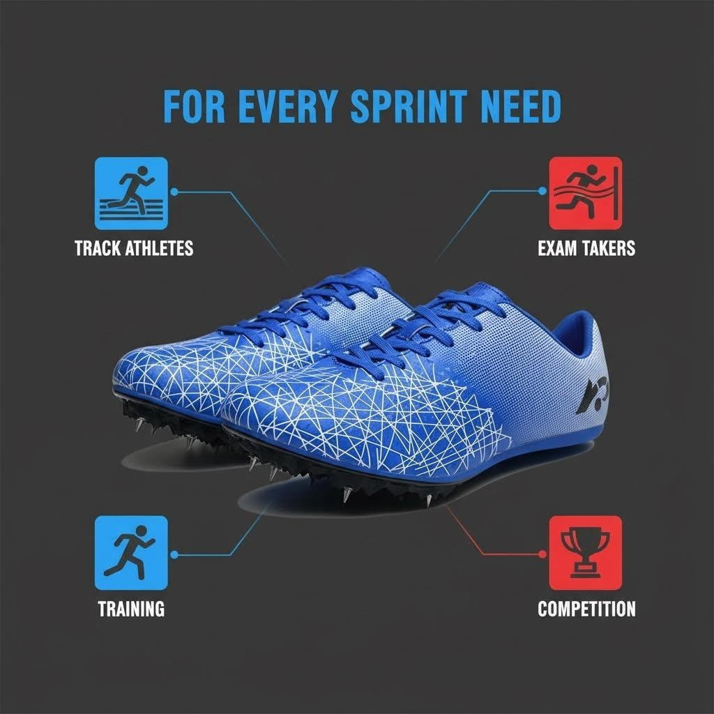 Track Spike Sprint Running Shoes, Lightweight Track and Field Shoes for Men and Women