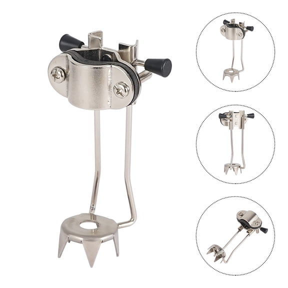 Minkissy Hiking Walking Stick Tips Walking Claw Crampon Stick Silver Anti-skid Mountaineering 1Pack