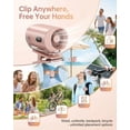 thumbnail image 6 of 2026 Car Clip on Air Conditioner Fan with LED Display - 360° Rotation, 199 Speeds Adjustable, 16℃ Semi-Cooling Wide Clamp Detachable, for Car Seat, Office, Home, 6 of 10