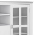 thumbnail image 6 of Artisan 53 inch Wide Solid Wood Tall TV Stand in White For TVs up to 60 inches, 6 of 11
