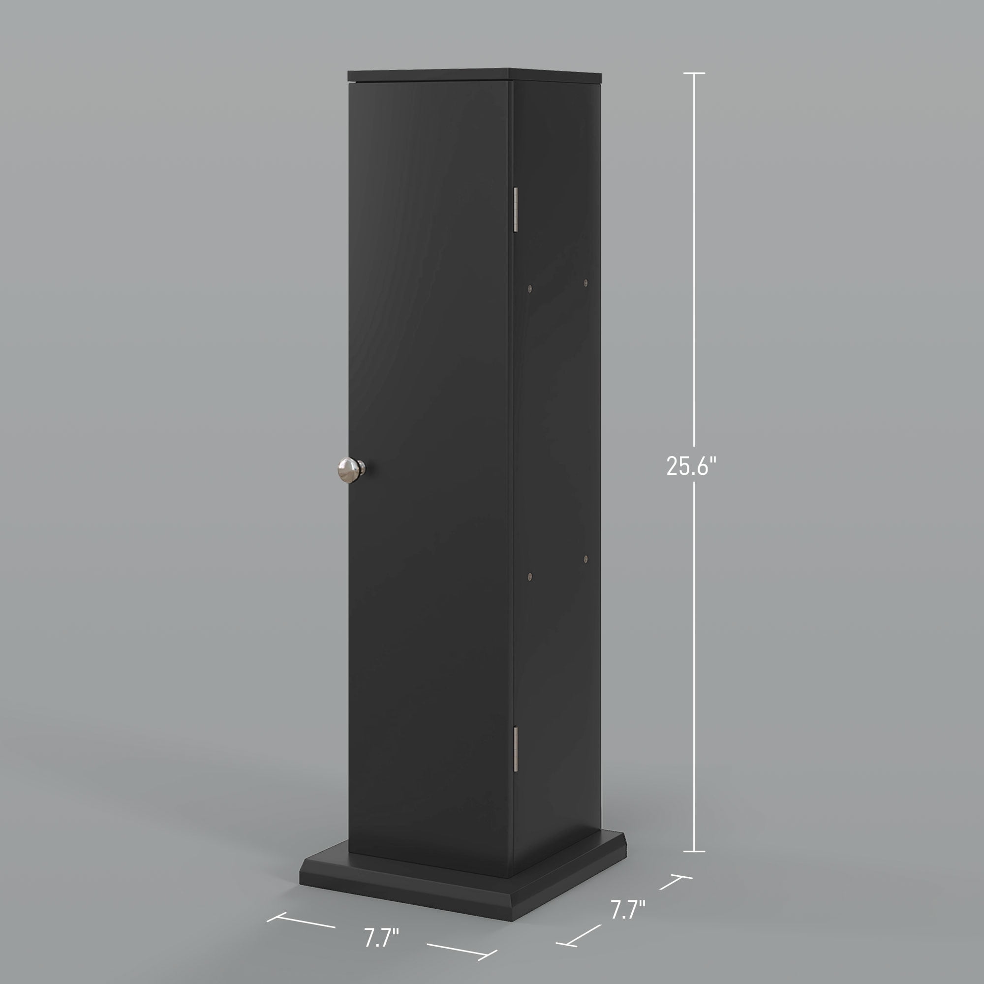 HOQBN Small Toilet Paper Cabinet, Bathroom Corner Cabinet with Doors and Shelves for Paper Shampoo, Black