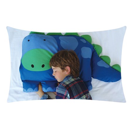 Kids Animal Pillows - Kids Animal Pillowcase Boys Dylan The Dinosaur Pet Pillow Sham For Children